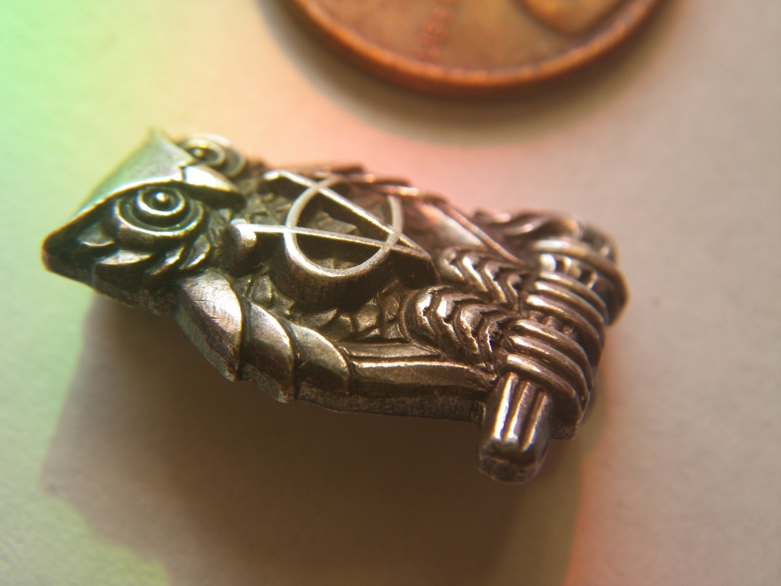 Vintage Vassar College Sterling Silver Lapel or Hat Pin Owl of Athena – As Is