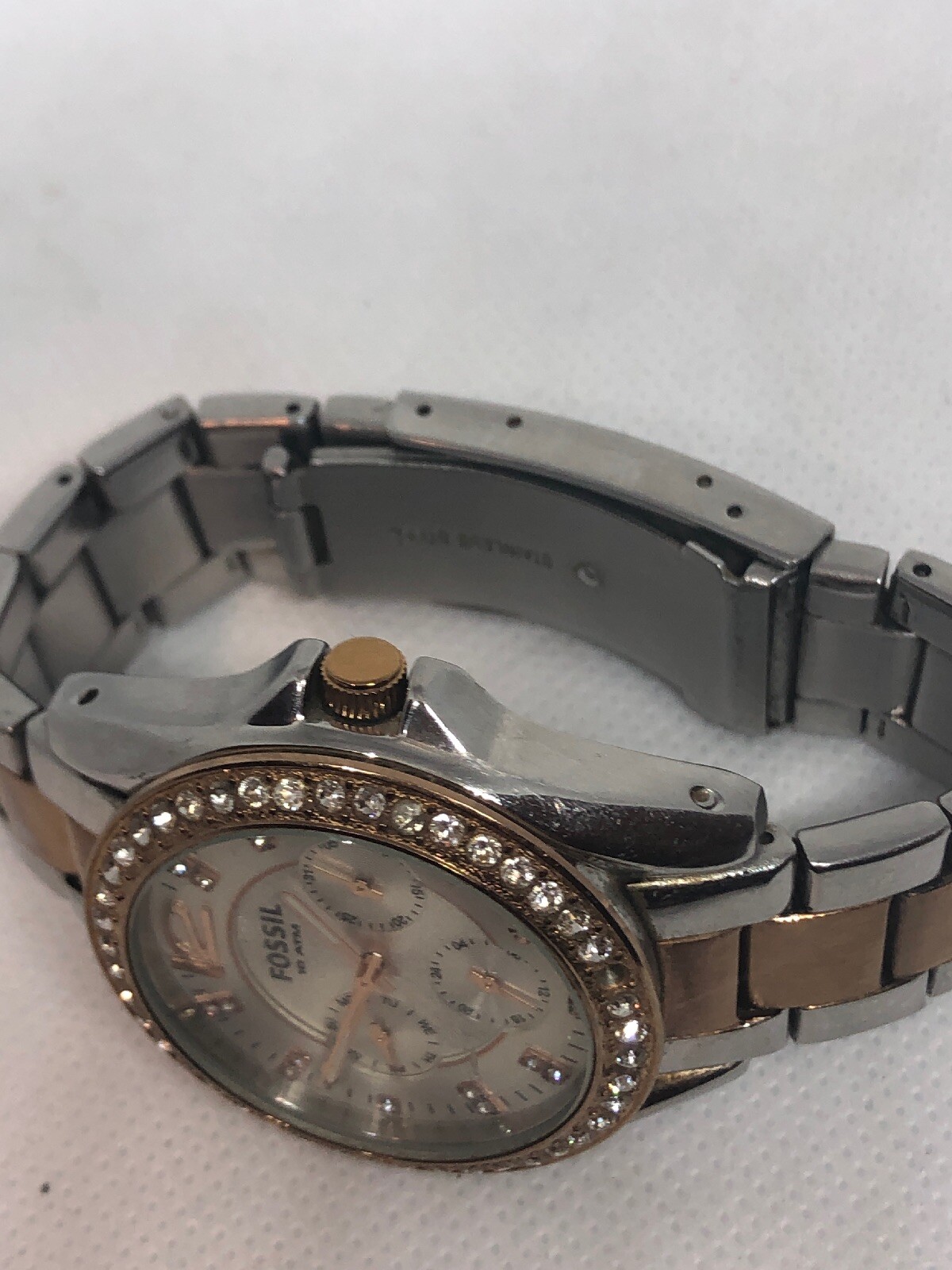 Fossil ES2787 Women’s Stainless Steel Analog Silver Dial Quartz Wrist Watch HG23