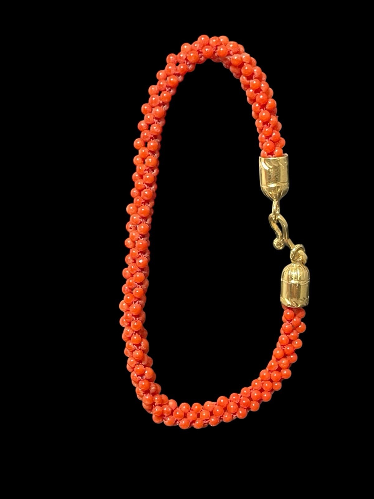 Hand Woven Coral Bracelet