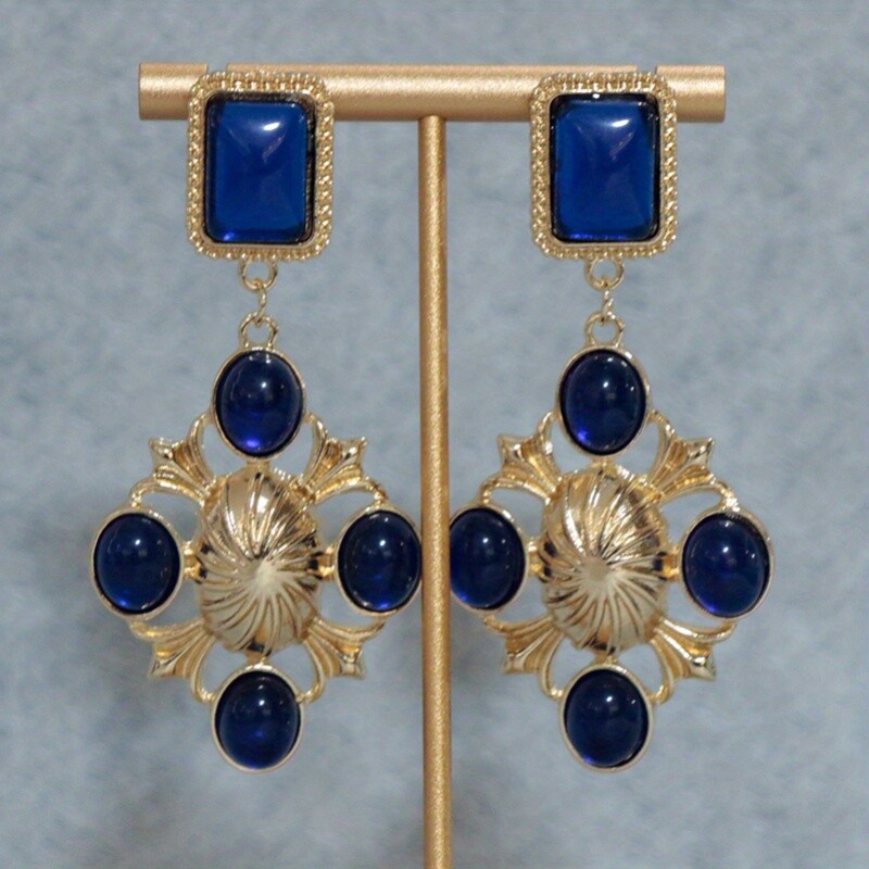 Bohemian Style Vintage Glass Earrings Accessories