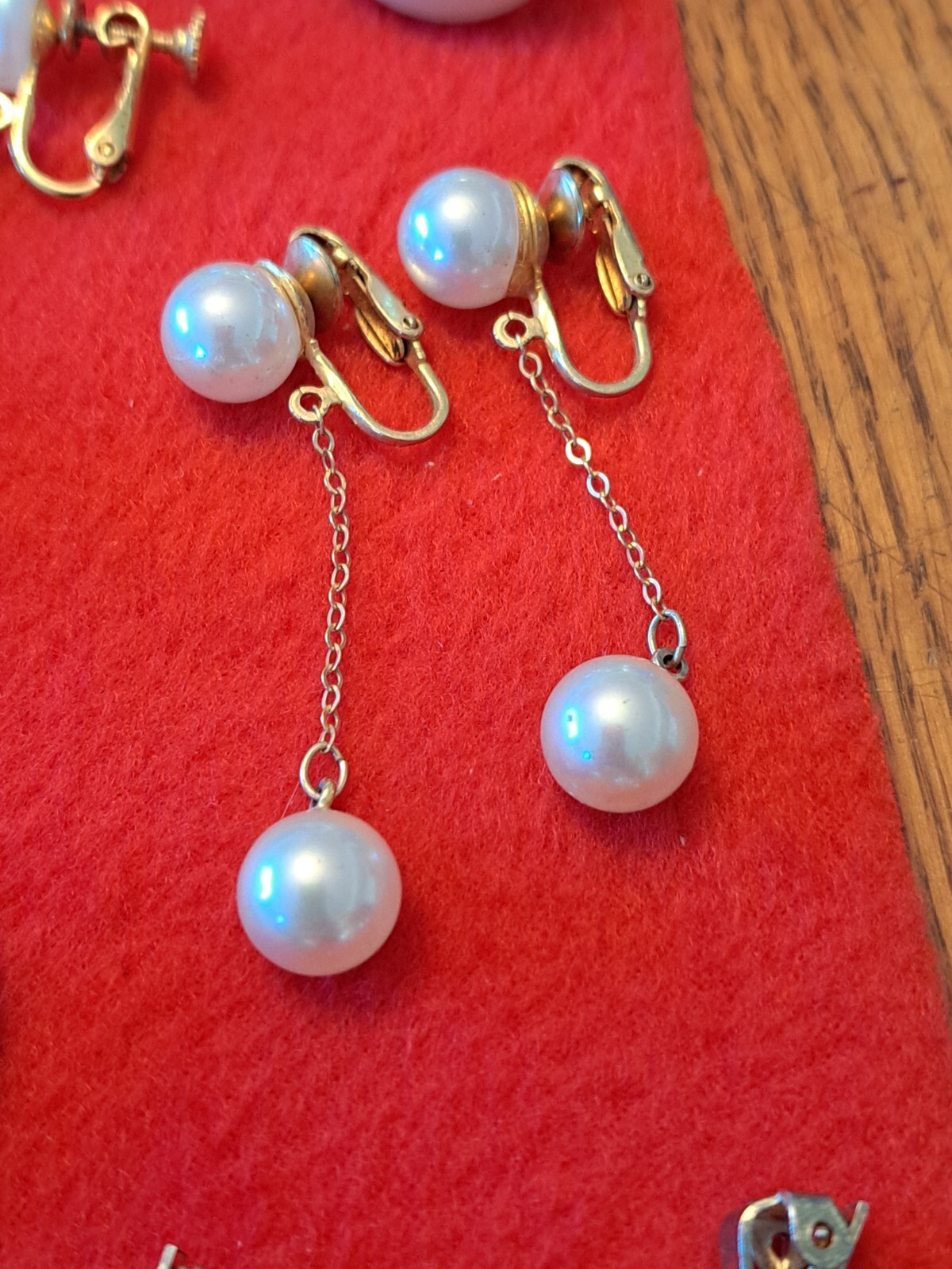 Earrings Vintage Pearl Design Several Styles a Lot of 11 Pair