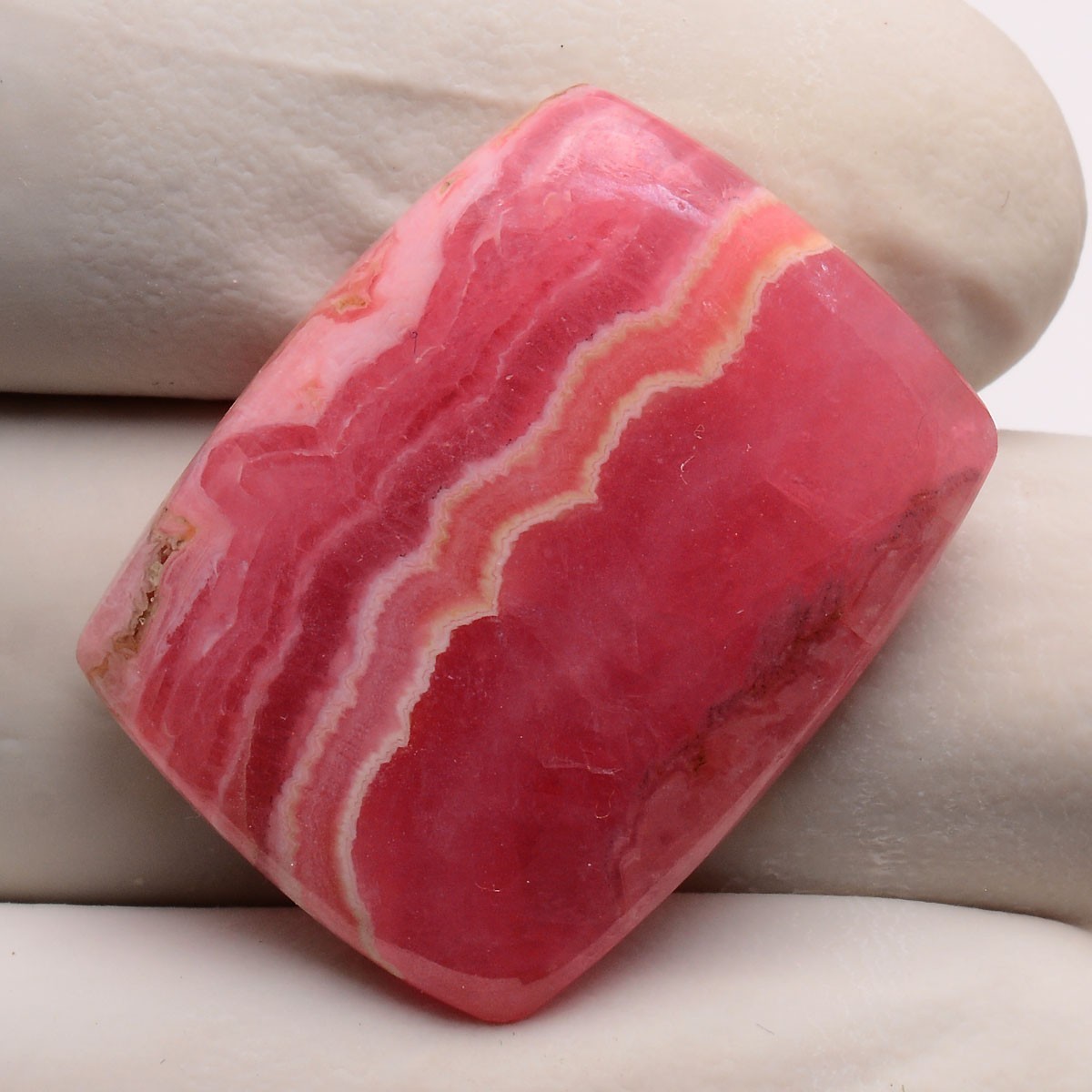 Rosy River~ 41.50 Cts Natural Desginer Rhodochrosite Top-Grade Cushion Gemstone