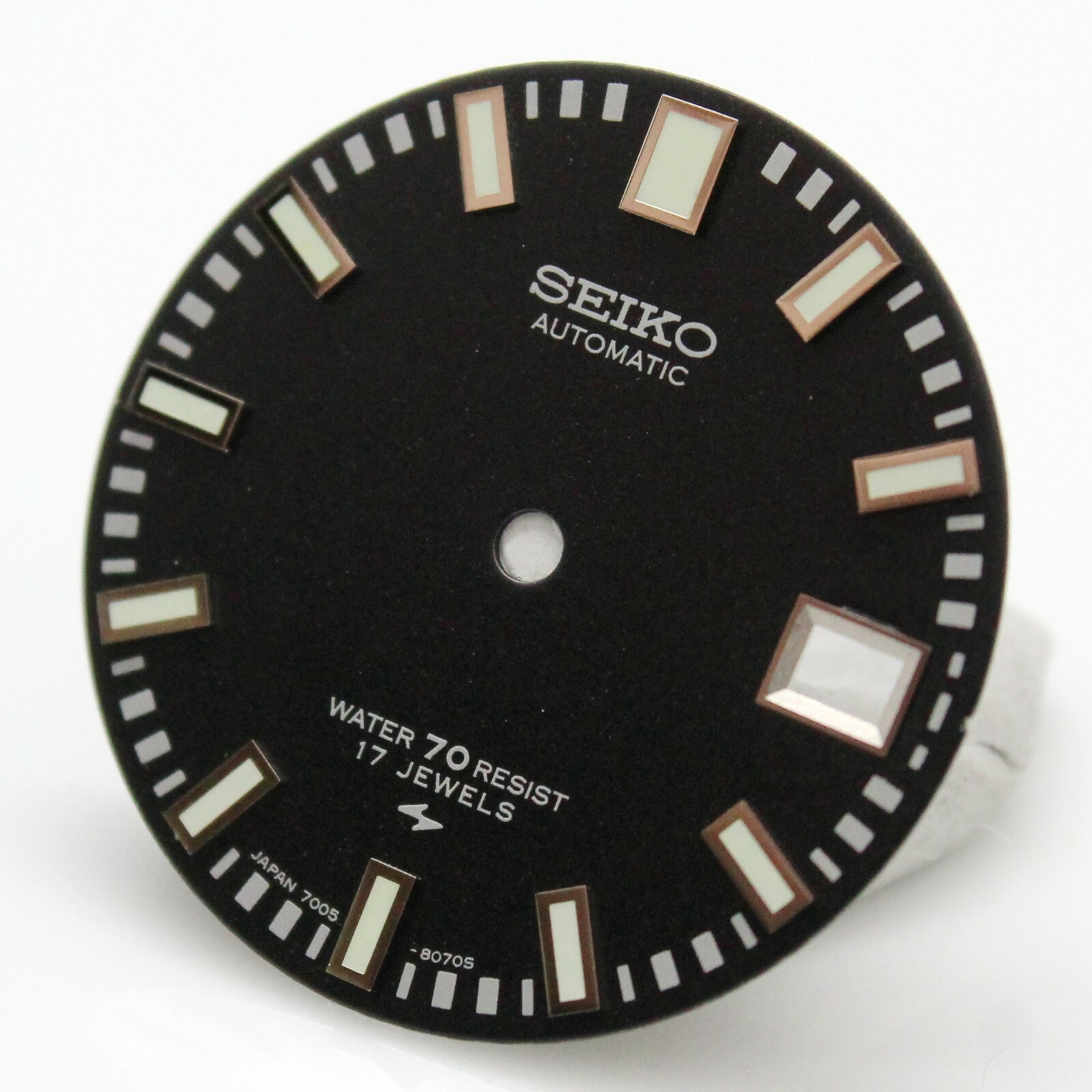 Resist Black Dial Seiko Diver 7005 8052 8050 Poor Man’s 62MAS 70 meter 17j Green