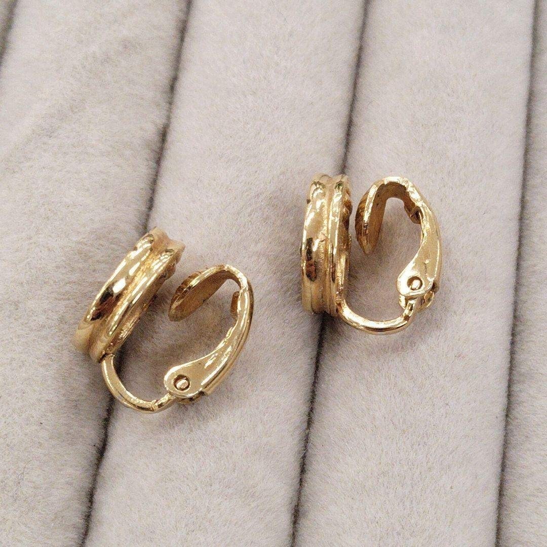 Excellent+++++ GIVENCHY G Logo Crystal Stud Earrings
