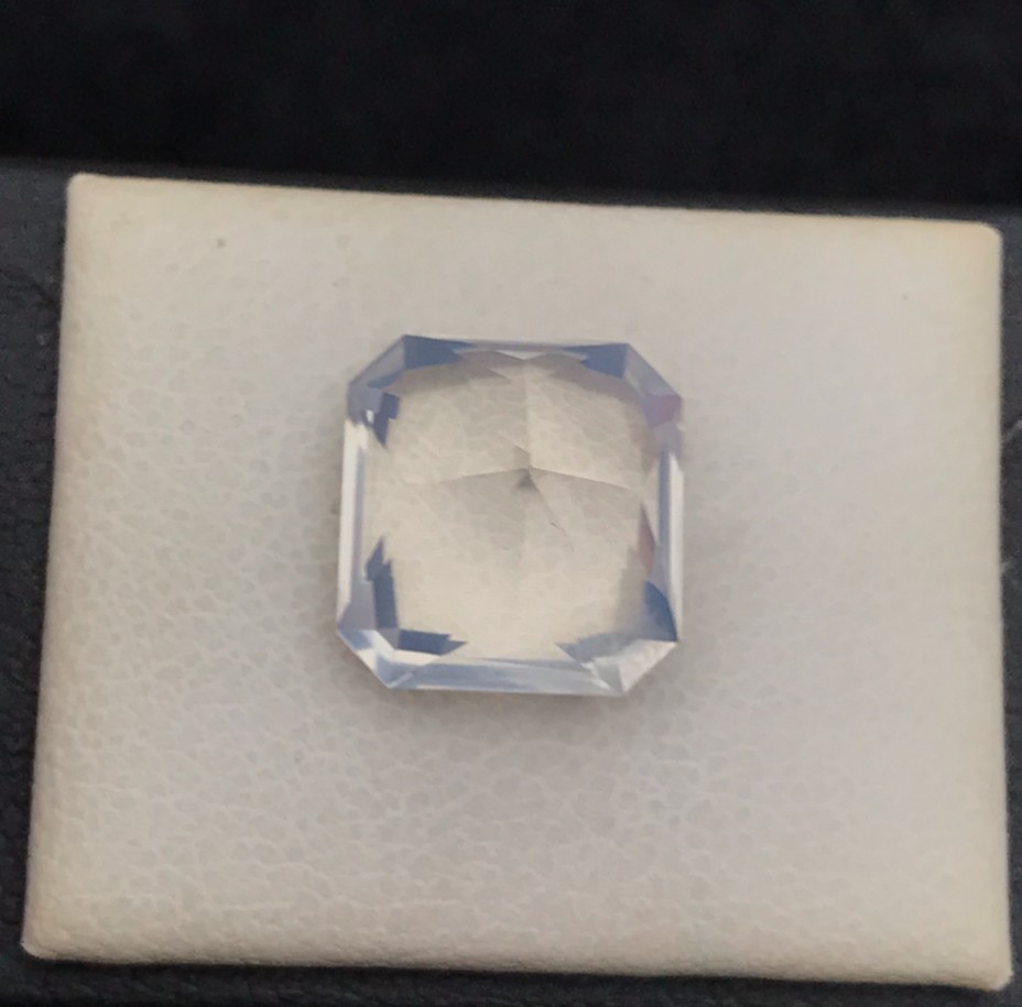 Fancy Cut Natural Moonstone 6.80 CT Loupe Clean Rainbow Loose Gemstone