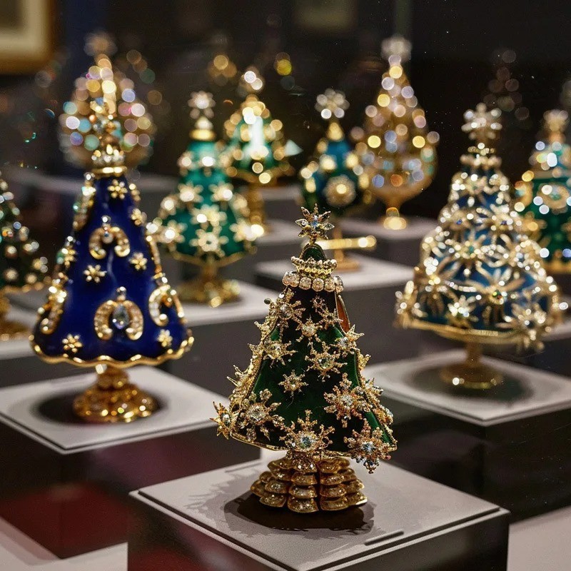 Vintage Crystal Baroque Christmas Tree Brooch Pin Jewelry Gift Accessories New