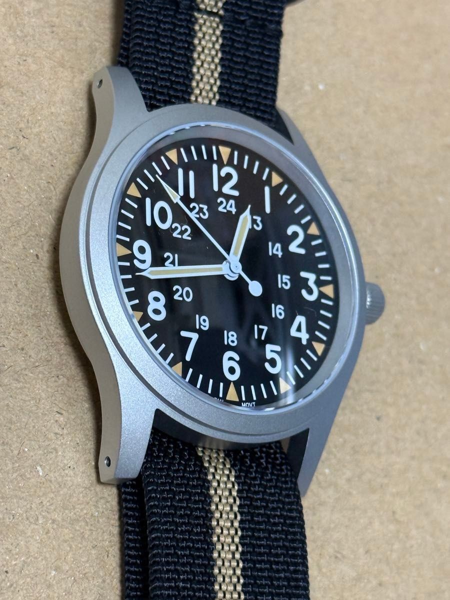 Militard ML05B 38mm Quartz Miyota 2035 Sapphire 100m Military New From Japan
