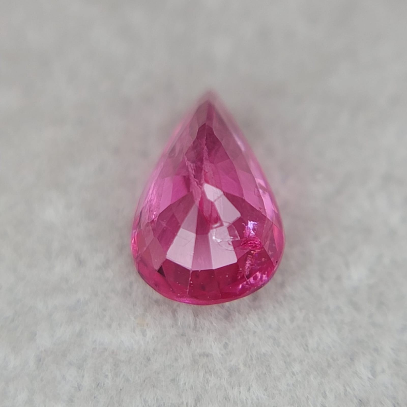 Mahenge Pink Spinel 1.0 Ct Pear Cut No Heat Loose Gemstone from Tanzania