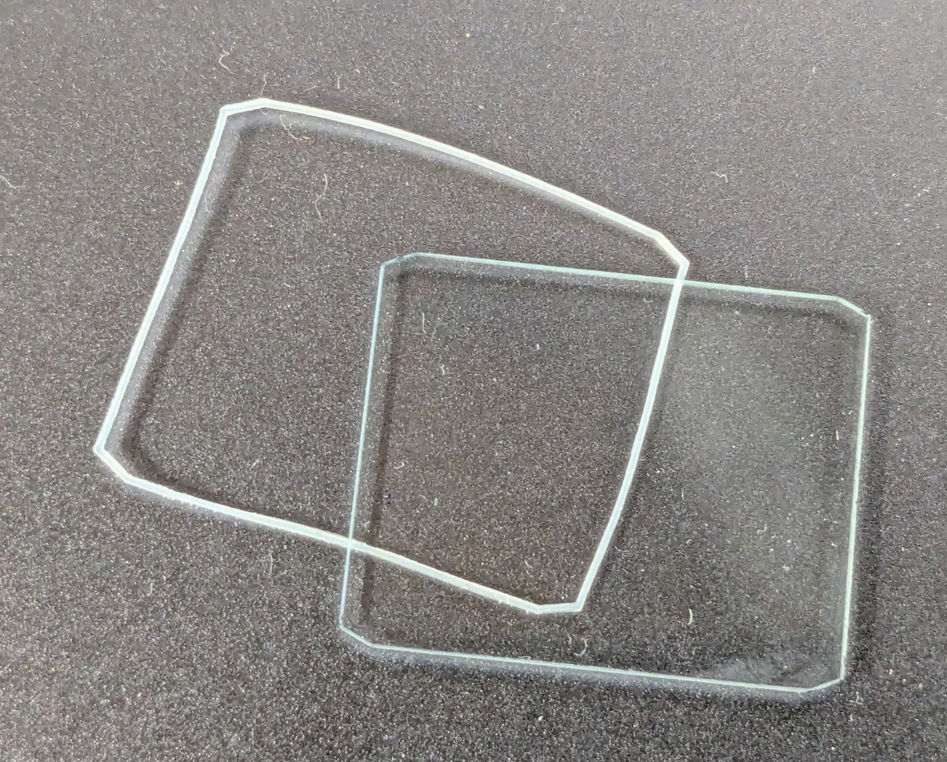 NOS Mineral / Glass Rectangle Watch Crystal MA 9319 – 26.1 mm x 21.0 mm