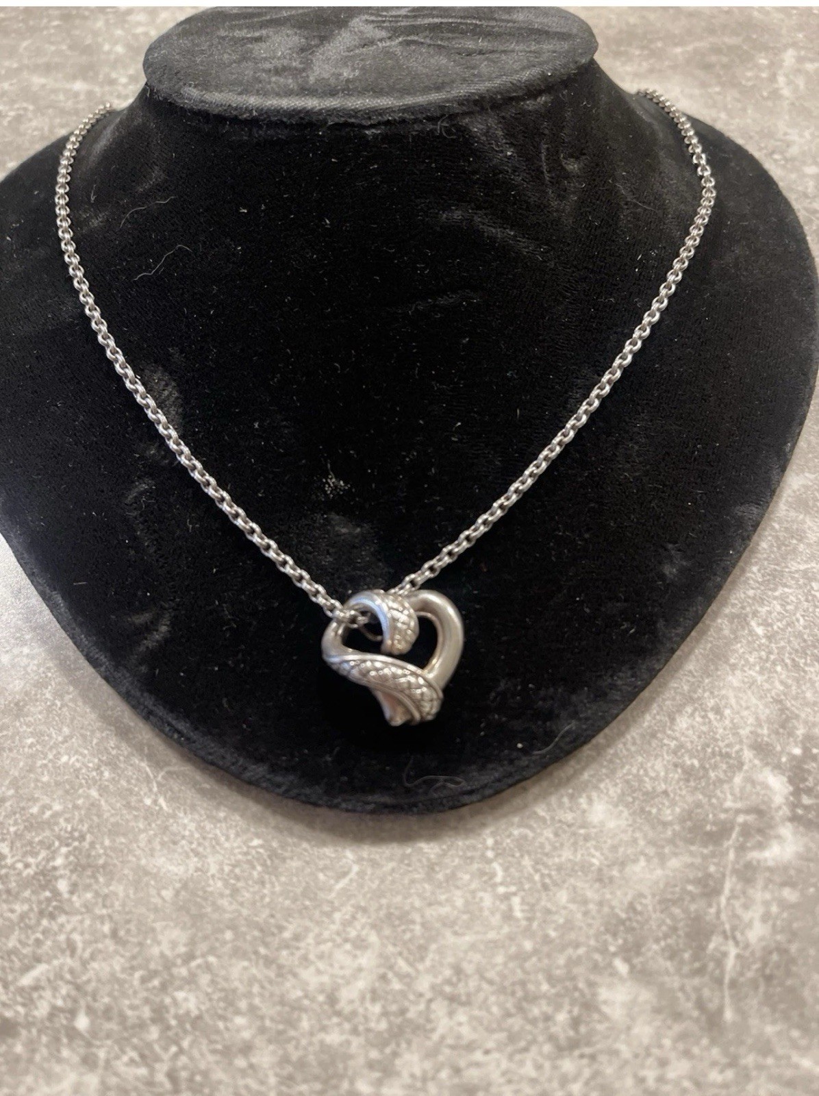 Rare Vintage Scott Kay 18”Sterling Love Heart Necklace Heavens Gate 14.79 gram