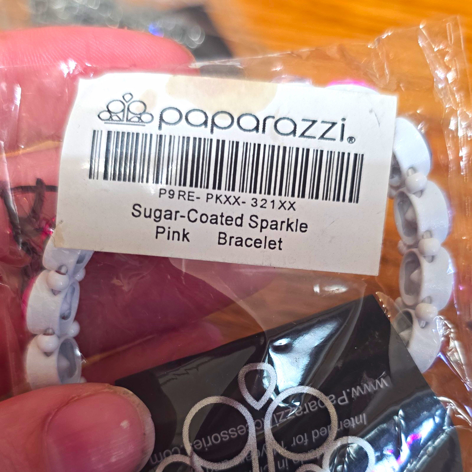 Paparazzi Sugar-Coated Sparkle Pink Rhinestone Bar Link Bracelet P9RE-PKXX-321XX