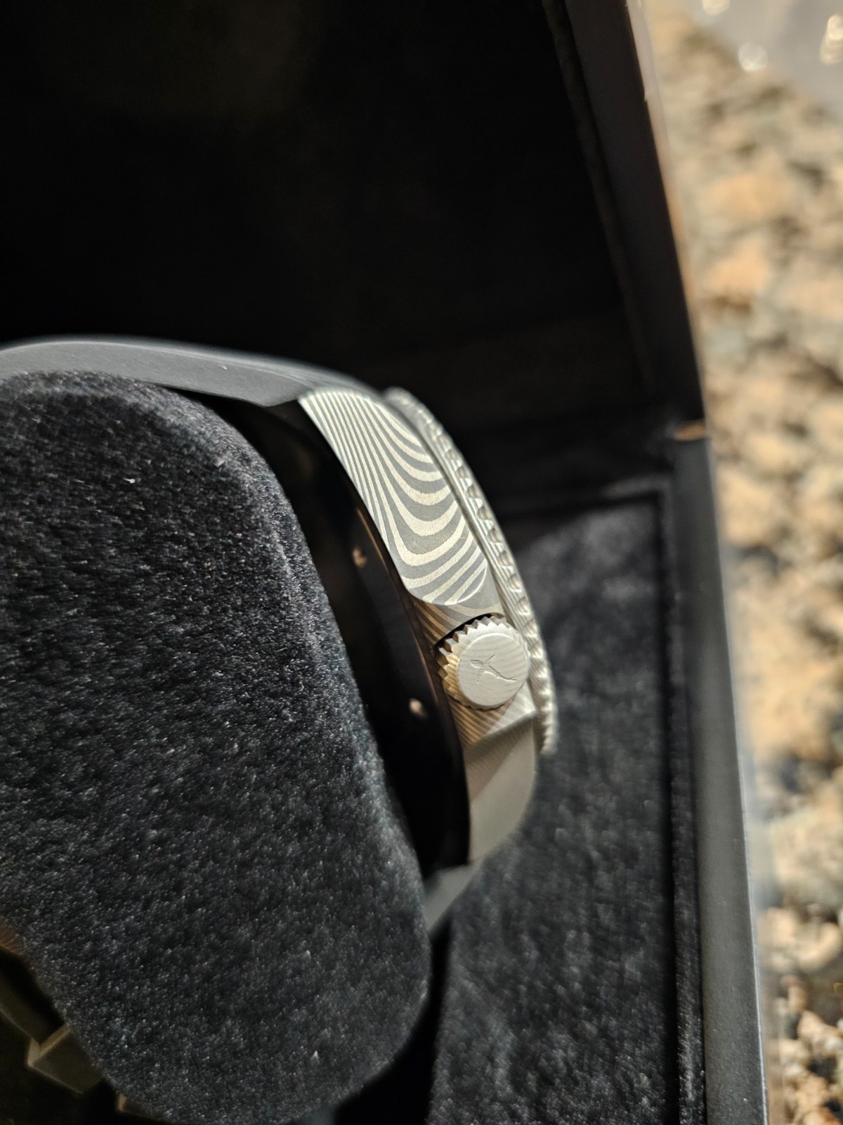 OceanX Sharkmaster 300 Damascus Steel SMS324 Limited Edition 44mm Watch SW200