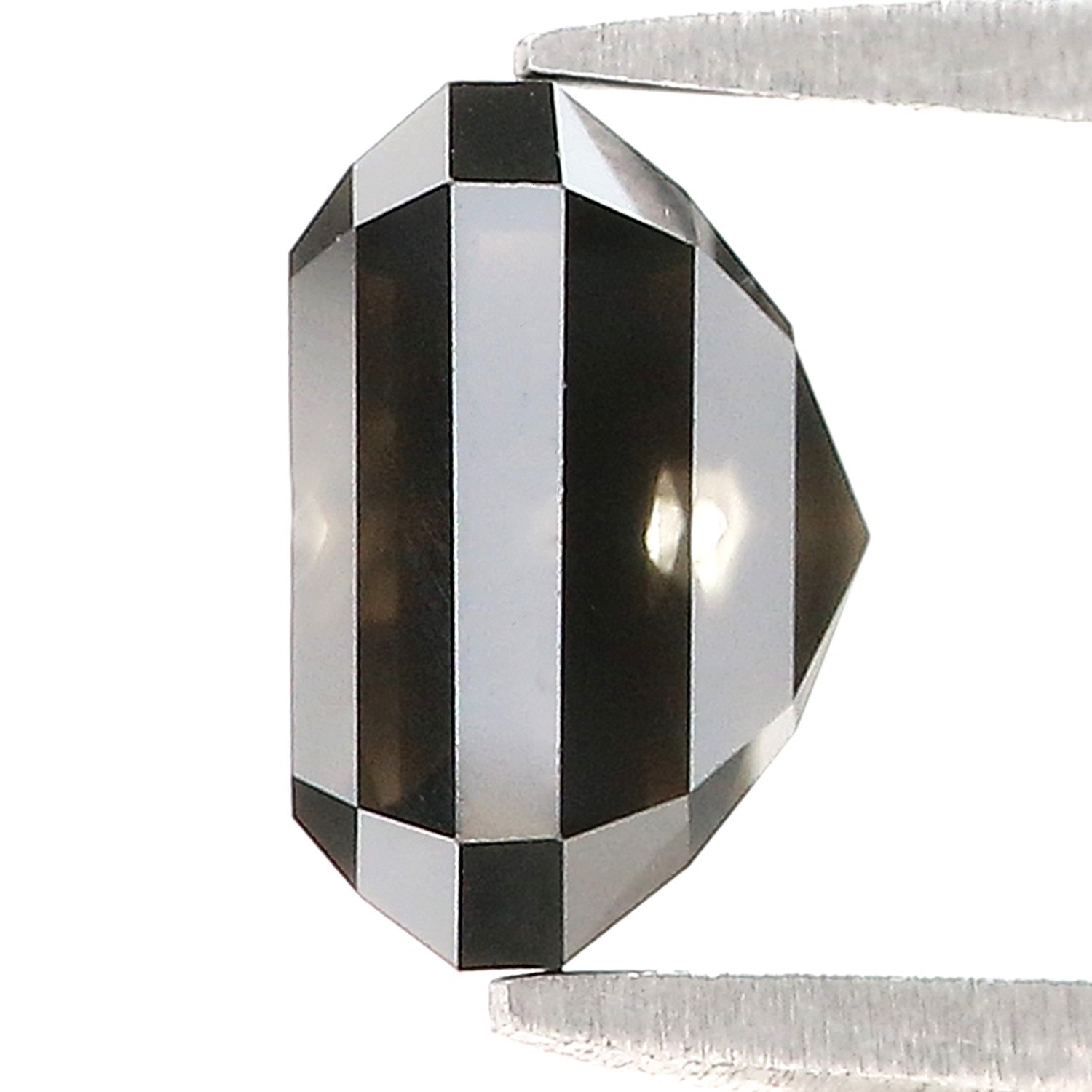 3.05 CT Natural Loose Emerald Shape Diamond 7.90 MM Black Color Diamond QL9503