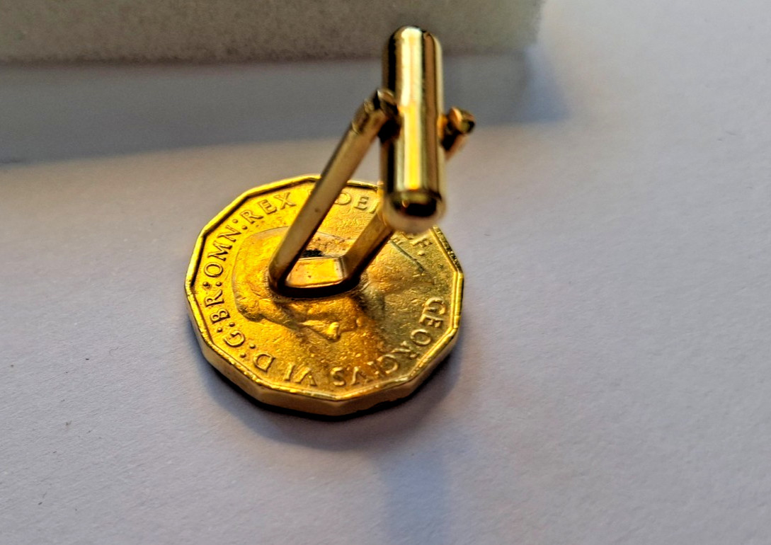 Men’s Cufflinks Real coins Circa 1950 76th Birthday gift Anniversary Fathers day