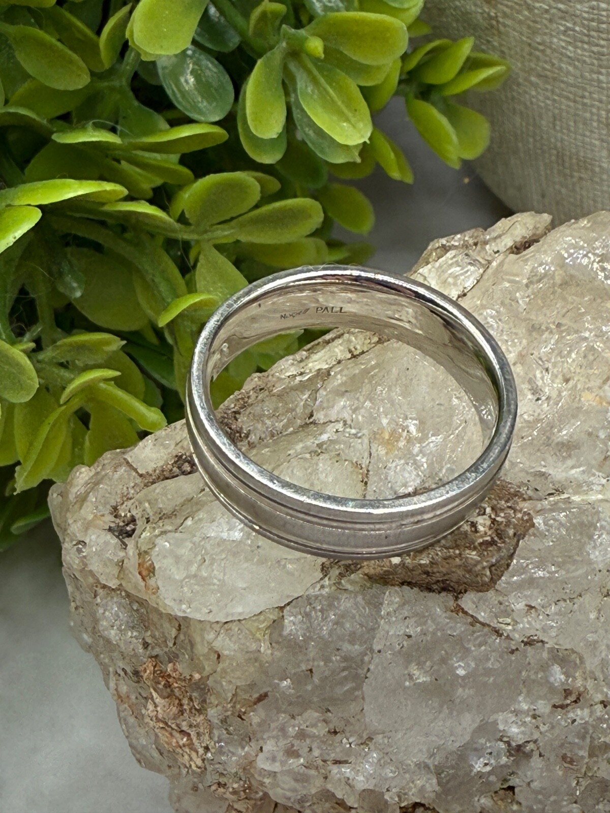 NEW Mens Palladium Wedding Band 6MM Size 10
