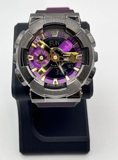 G-Shock GM-110CL-6AJF Purple Black Watch Resin Stainless From Japan