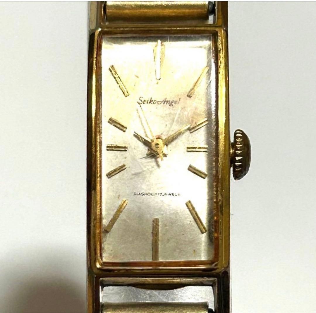 [Manual Winding] Seiko Angel Rectangular Vintage Watch – Working Condition