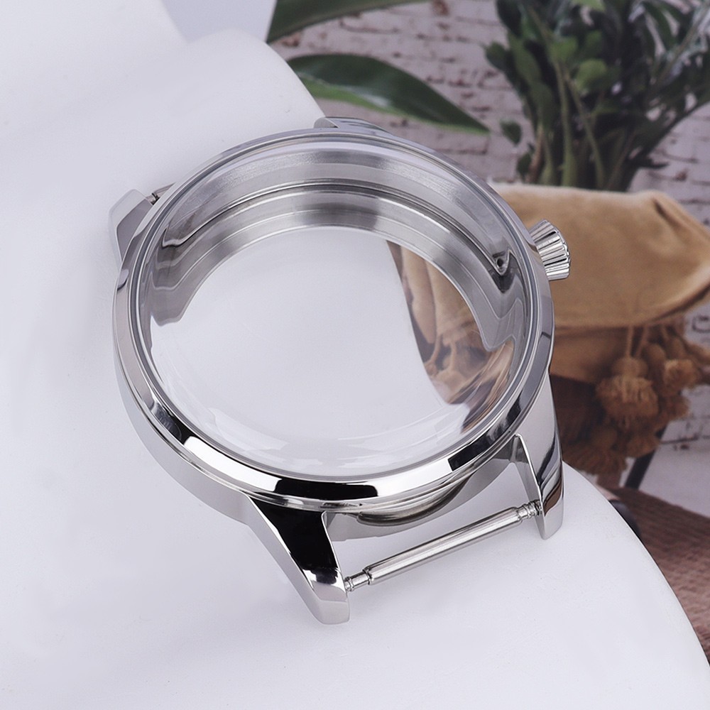 33mm/40.6mm Steel Diver Watch Case Classic Silver 10ATM For Seiko NH35 NH36 NH38