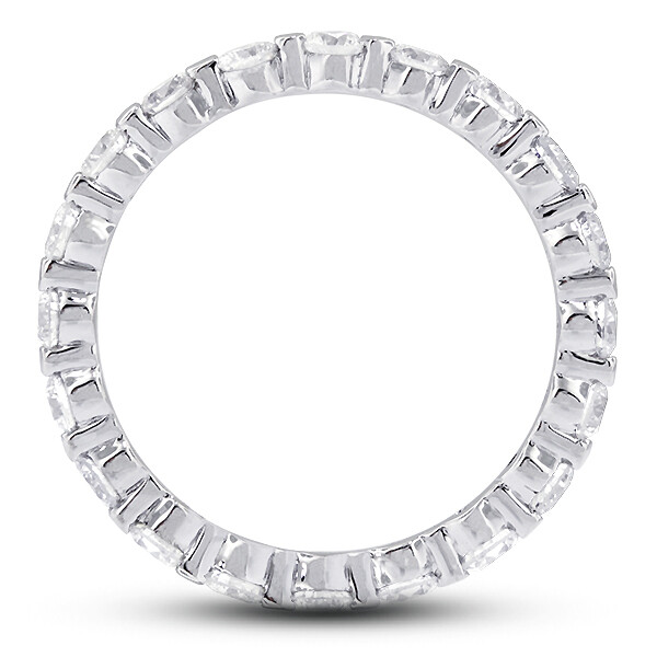 1.12 Carat Total D/VVS1/V.Good Cut Round Diamonds 18k/w Classic Eternity Band 2g