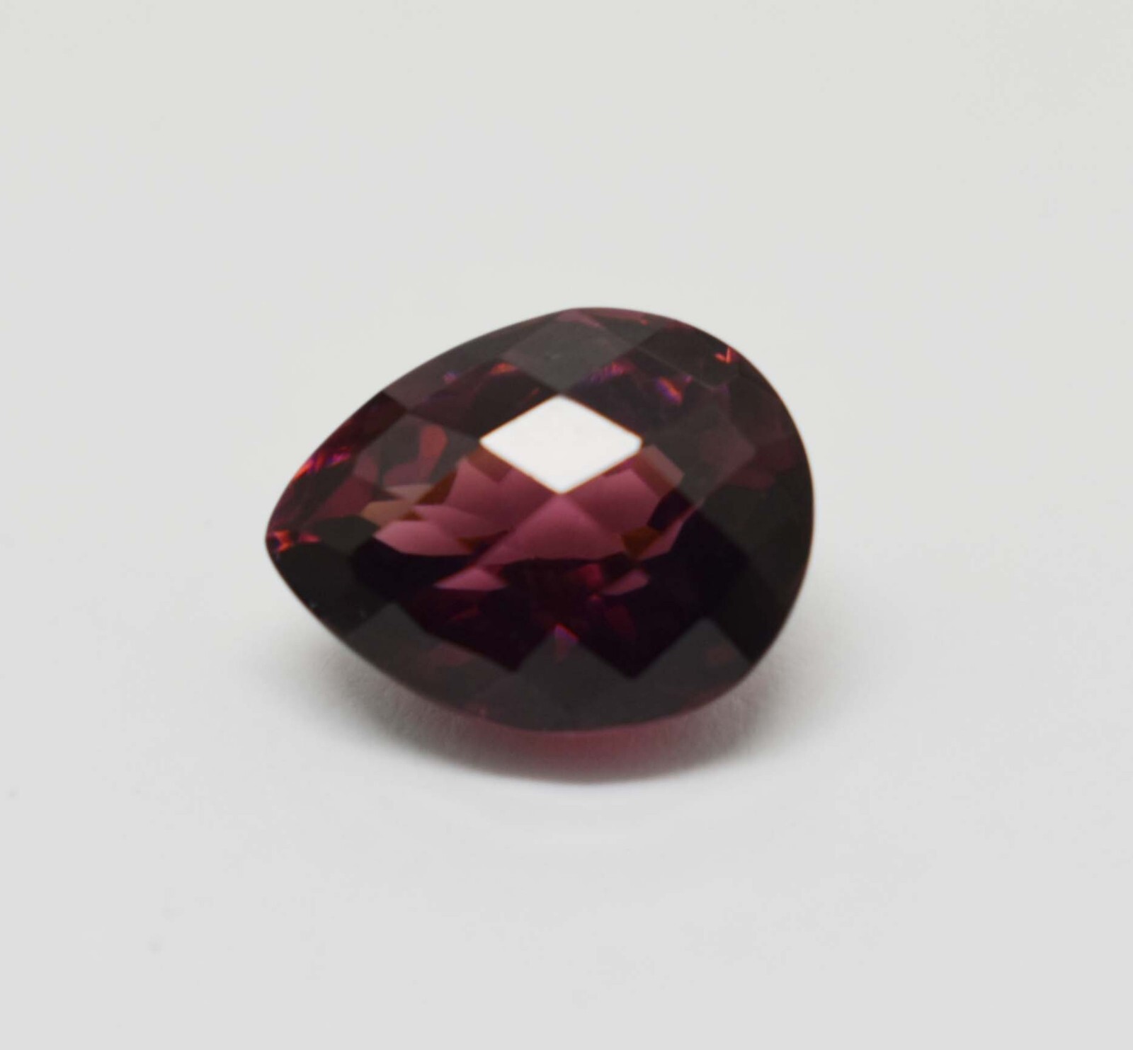 11.15 Ct Beautiful Vibrant Natural Hessonite Red❤ Garnet Gemstone Rare Pear Cut