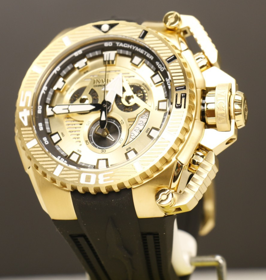 Invicta Sea Hunter full size Men’s Watch 57/69mm Gold tone 49610