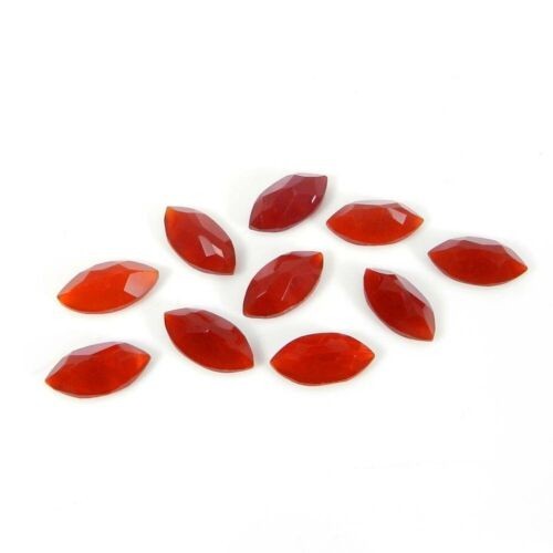 Natural Red Onyx Marquise Faceted Cut 6x12mm To 12x24mm Loose Gemstone