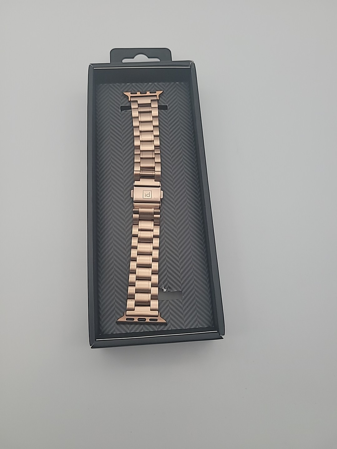 Platinum – Chain Link Band for Apple Watch 38mm 40mm 41mm Rose Gold PT-AWB38RGCL