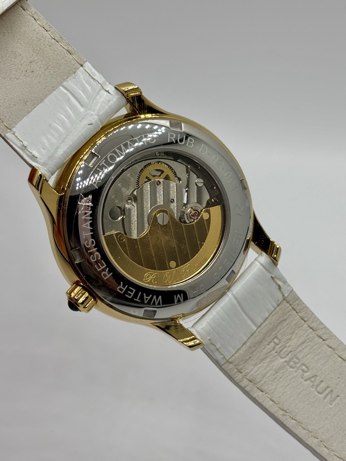 R.U. BRAUN Automatic 27 Jewels Women’s Watch 38mm Stainless Steel w/ Box
