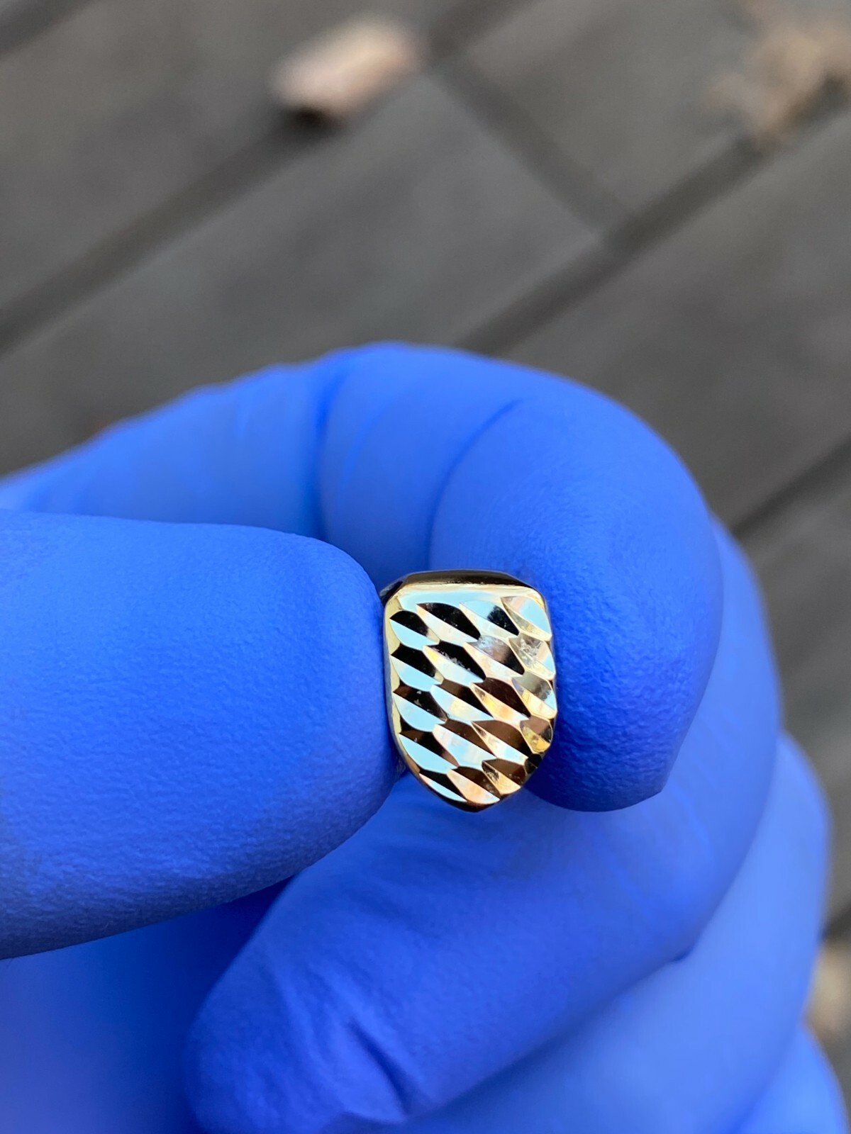 SOLID 925 Sterling Silver Single Tooth Grillz Hip Hop Grill Cap Gold Plated REAL