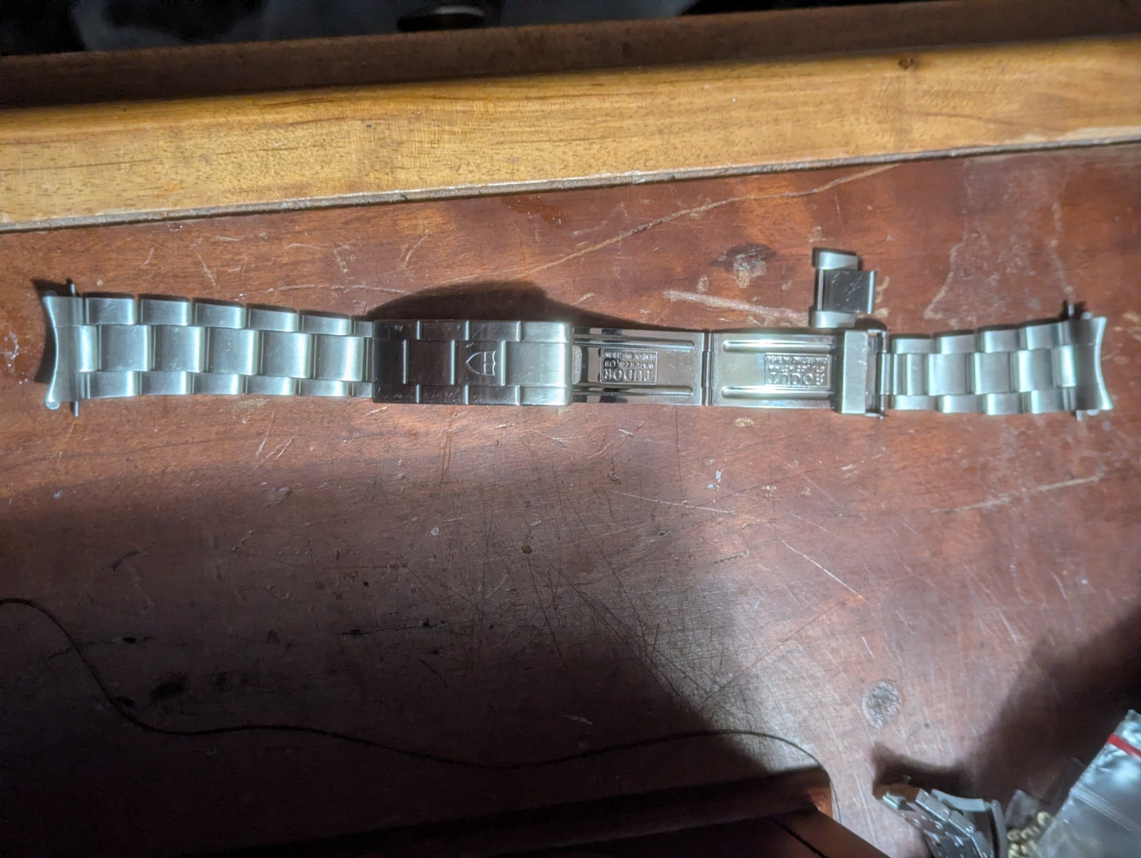Tudor Oyster Chronotime Snowflake Bracelet 20mm Submariner Flip Lock Folded Band