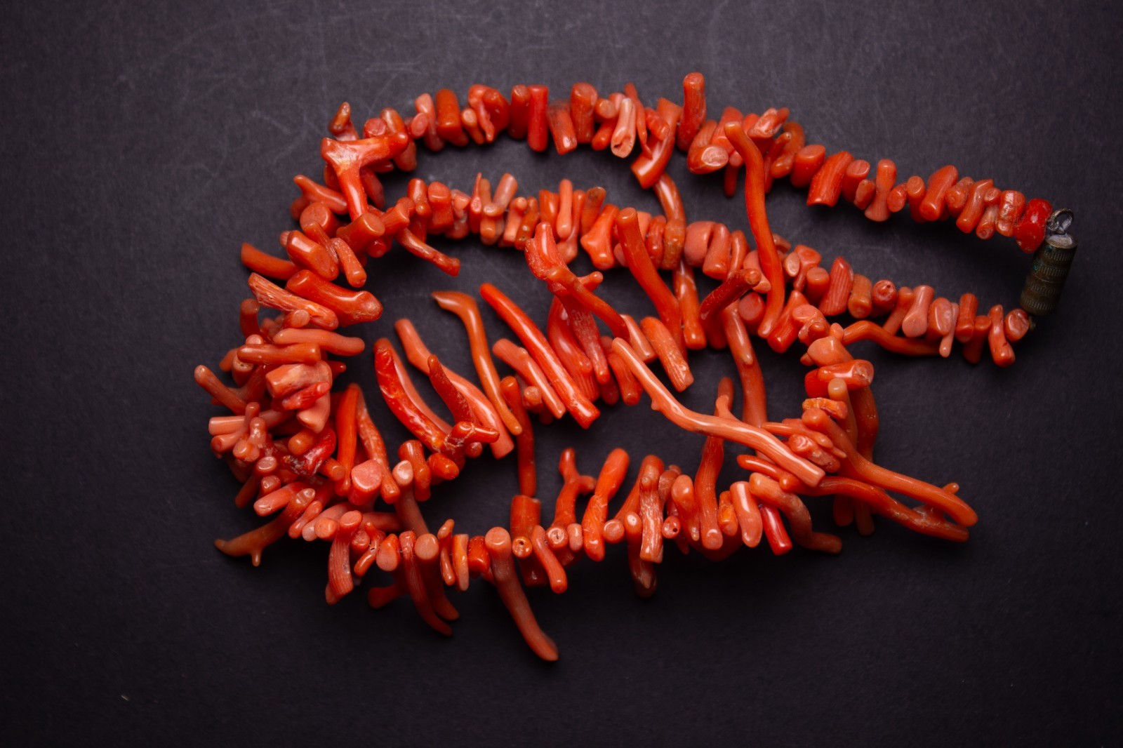 Necklace – Mediterranean Coral – Vintage 32 Gr 42cm