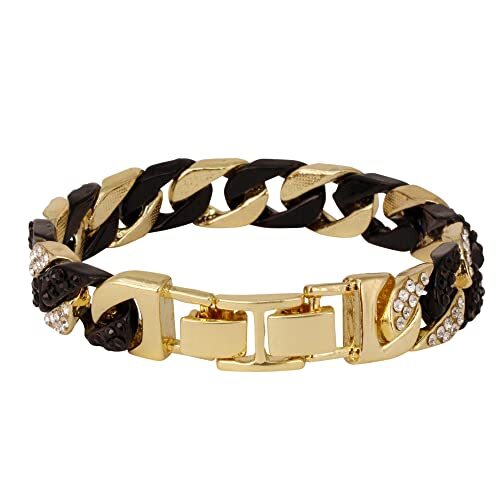 Charles Raymond Mens Womens CZ Miami Cuban Link Hip Hop Bracelet.