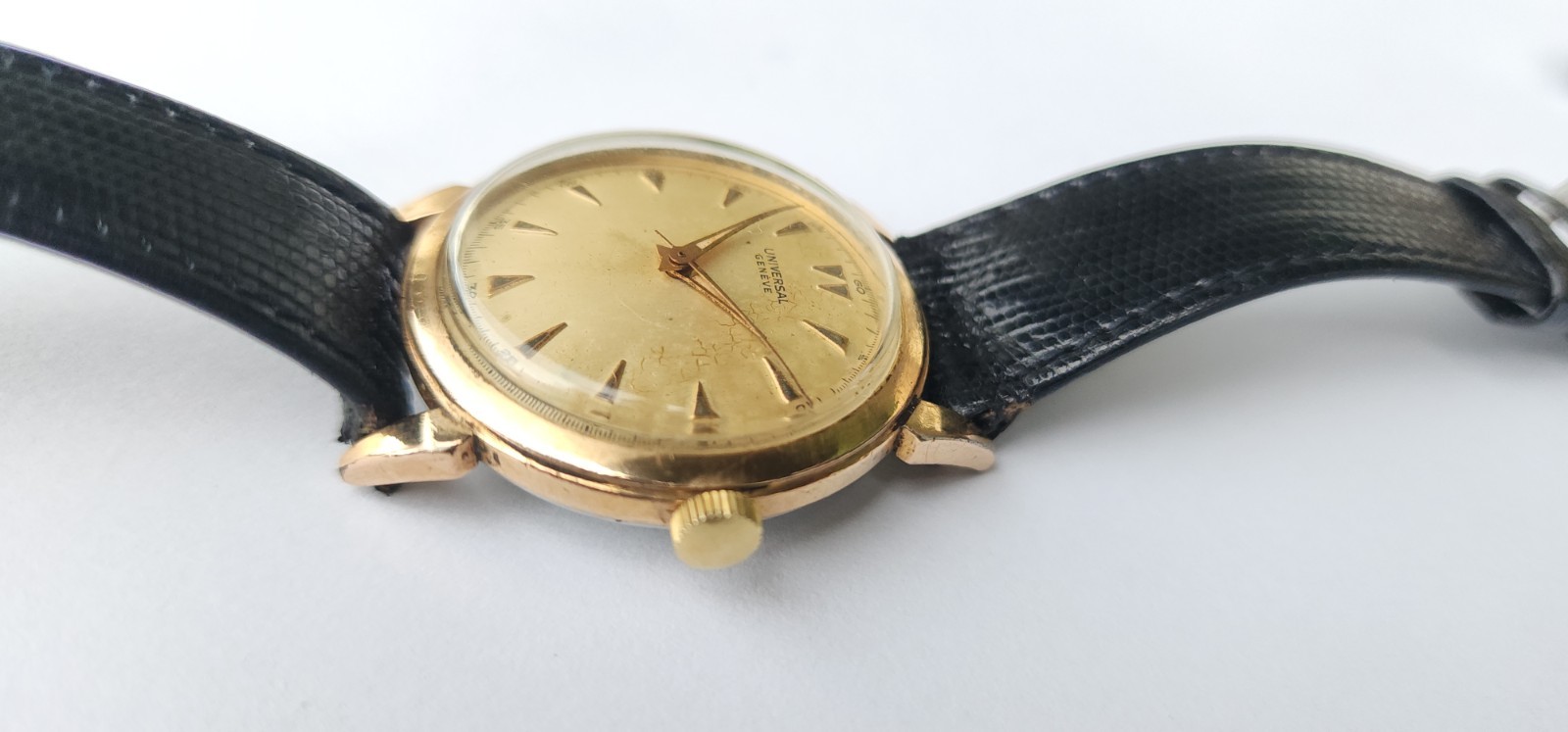 VINTAGE 1950’S UNIVERSAL GENEVE MANUAL CAL 332 Gold Filled MEN’S WATCH