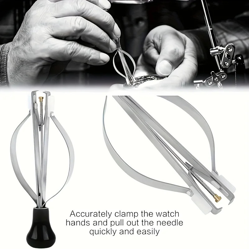 Red Watch Hand Remover Presser Tool – Portable Plunger Puller for Watchmaker