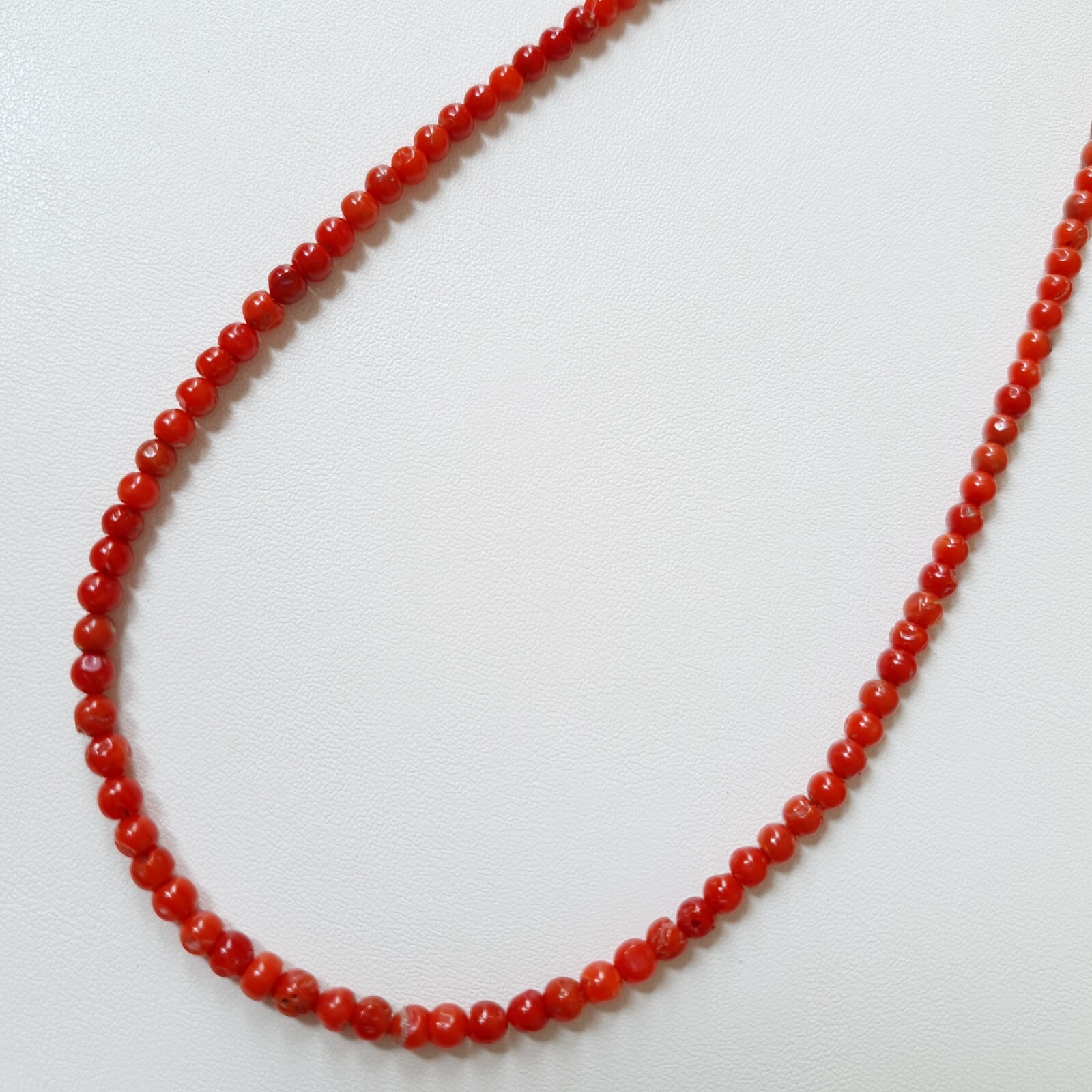 4’MM to 3’mm Italy Coral Smooth Round Beads Natural Loose Mediterranean Sea Bead