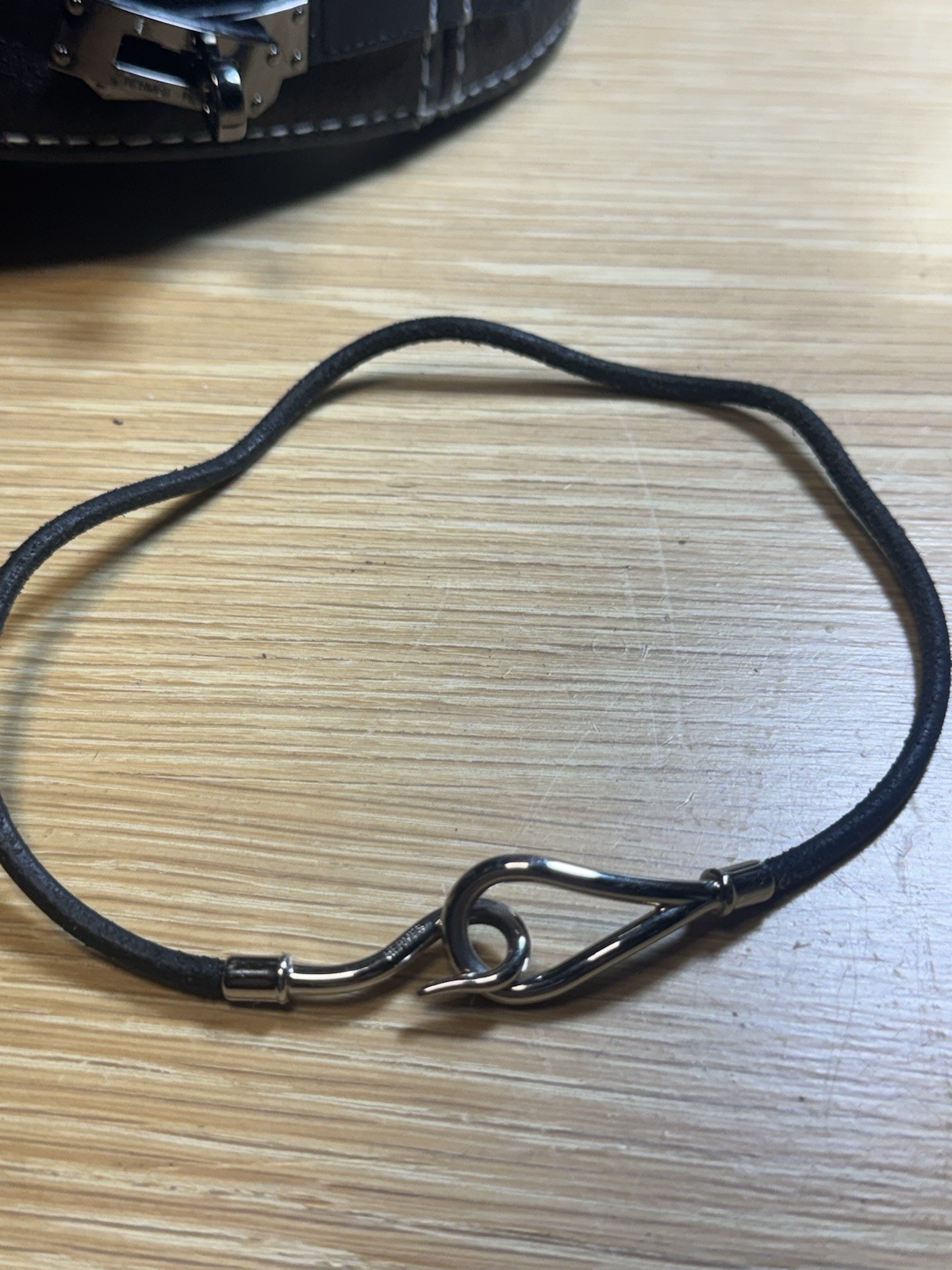 Vintage Hermes Palladium, Plated Hook, Necklace/Bracelet