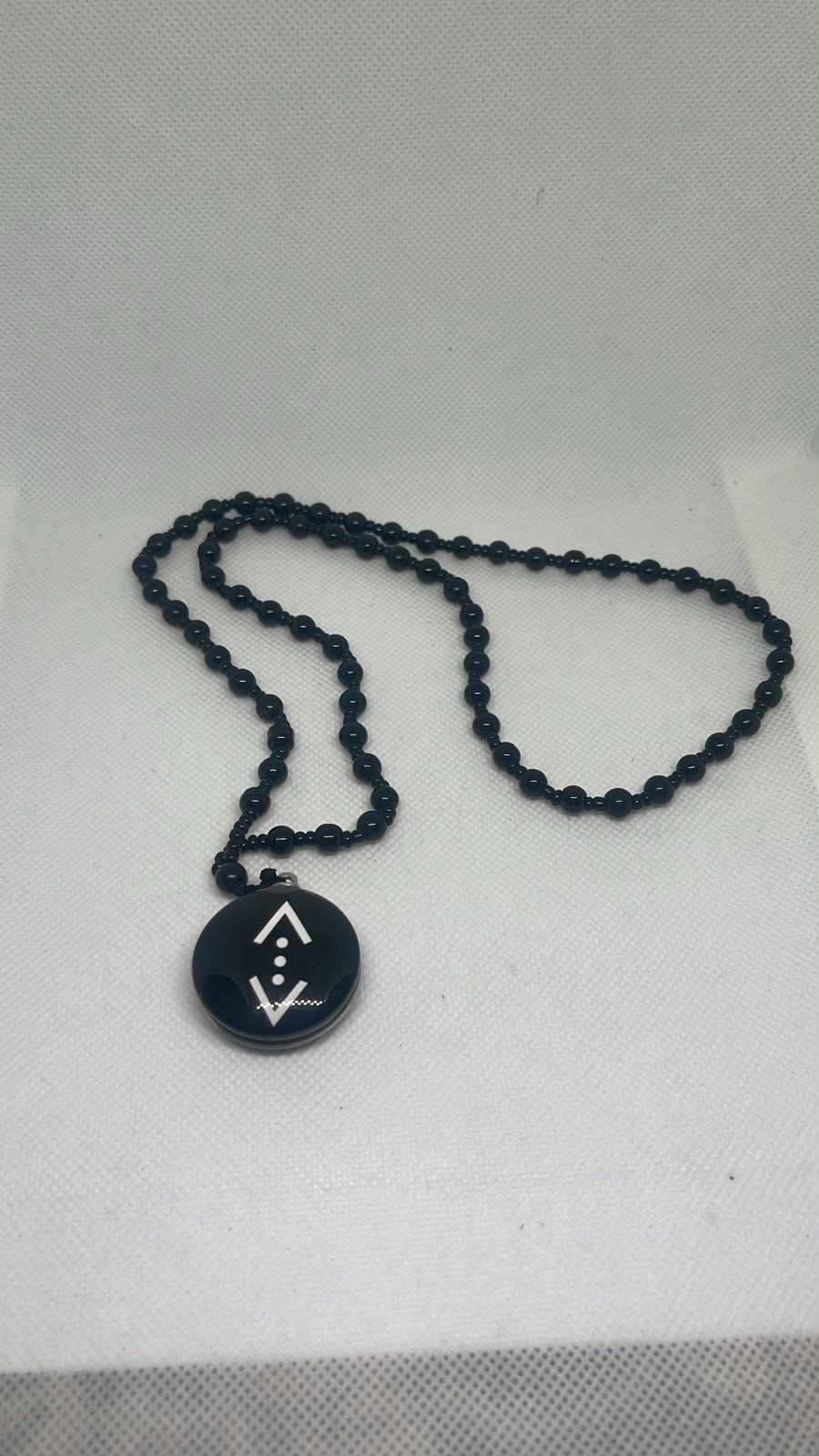 Black Beaded Necklace 36cm Pendant Choker Gothic Jewelry Fashion Gift