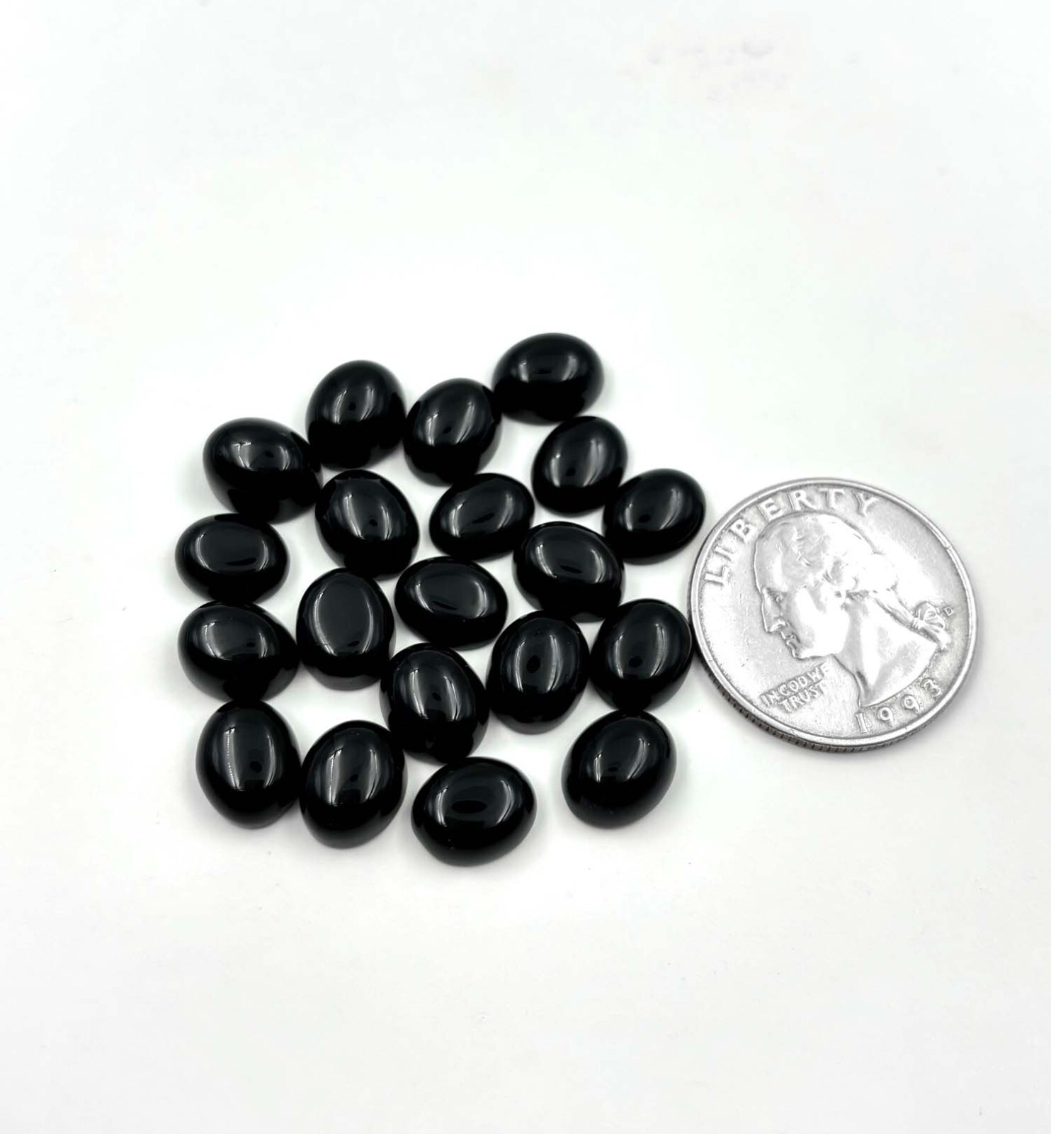 Black Onyx 60Cts Loose Gemstone 20 Pieces Wholesale 08x10x05mm KJ-303