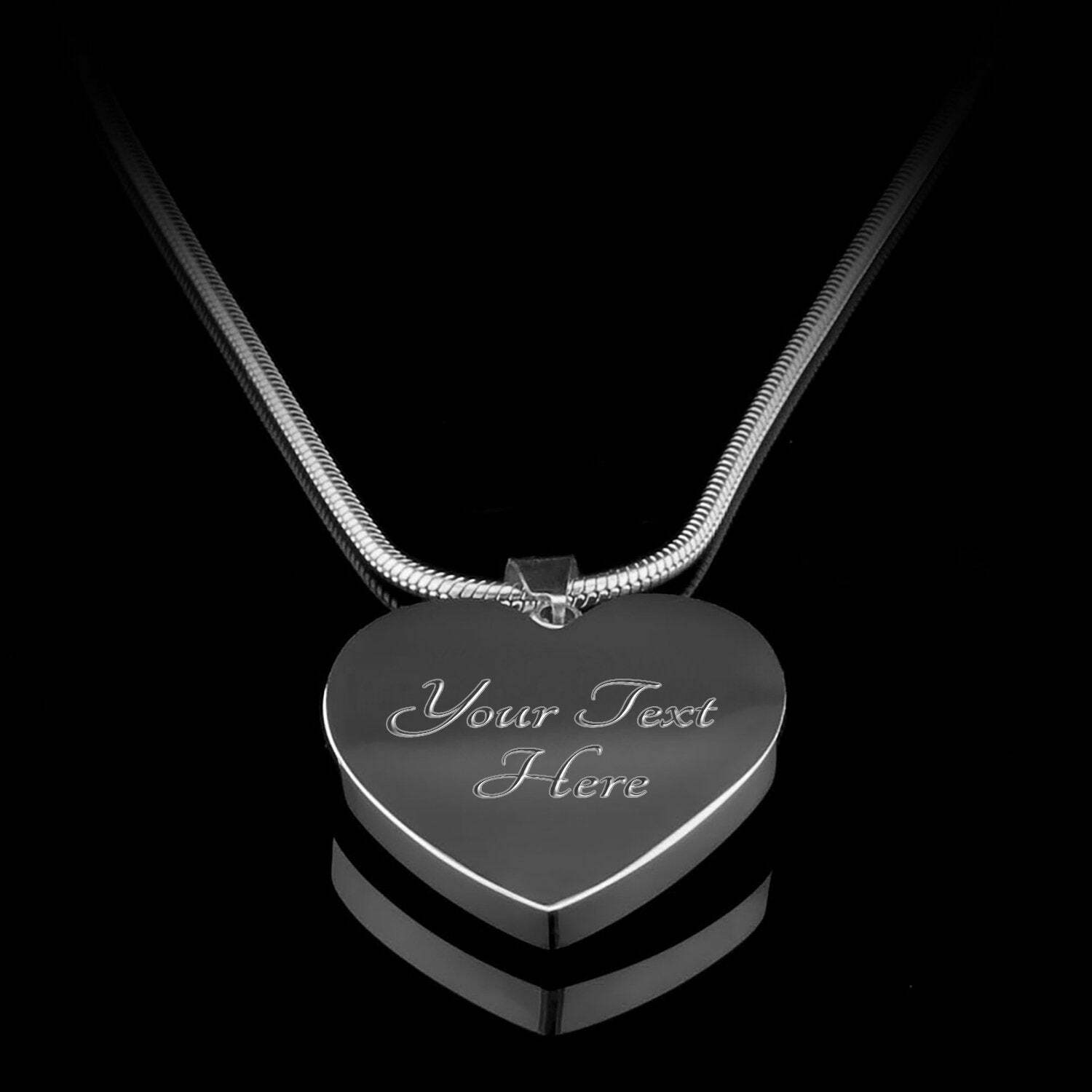 Three Year Marriage 3rd Anniversary Wedding Necklace Heart Pendant Gift For Wife