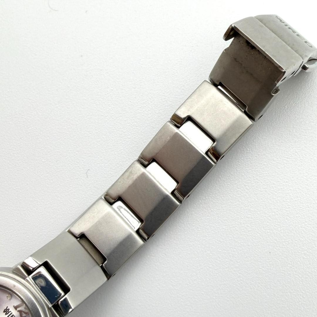Excellent condition Seiko WIRED watch, new battery, lavender dial, diamond, wome