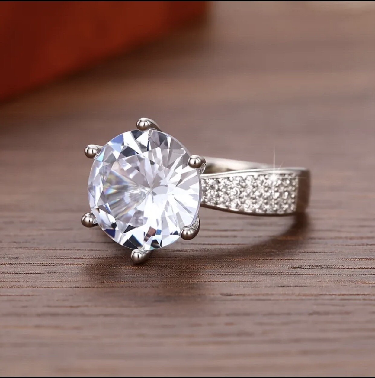 925 Plated Zicron Ring