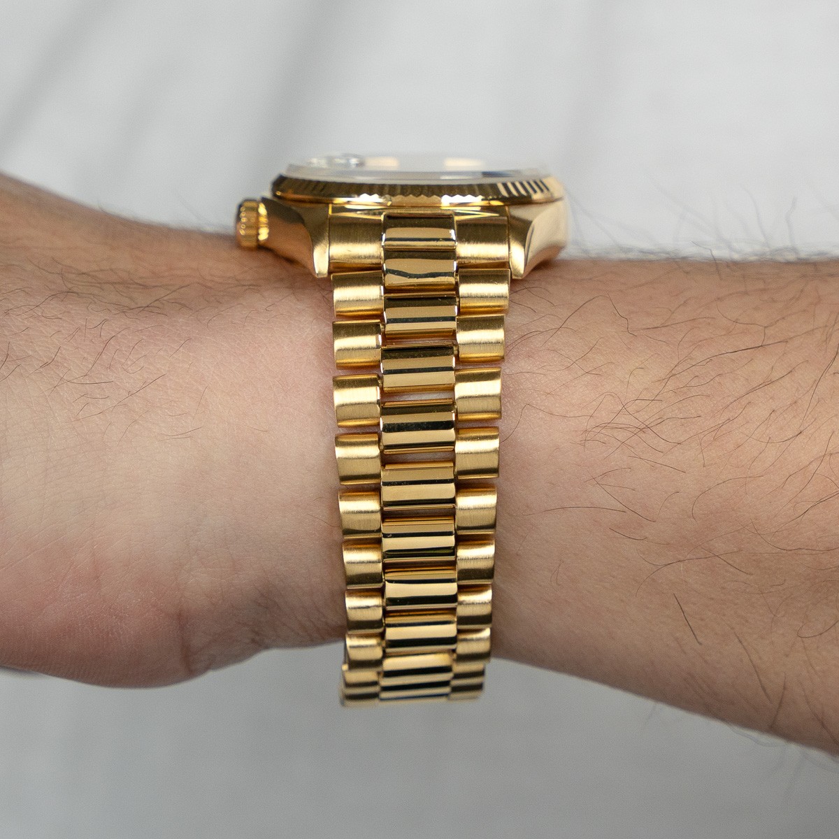 Rolex Day-Date 36 18038 Wristwatch, Yellow Gold, Champagne Dial, President Br…