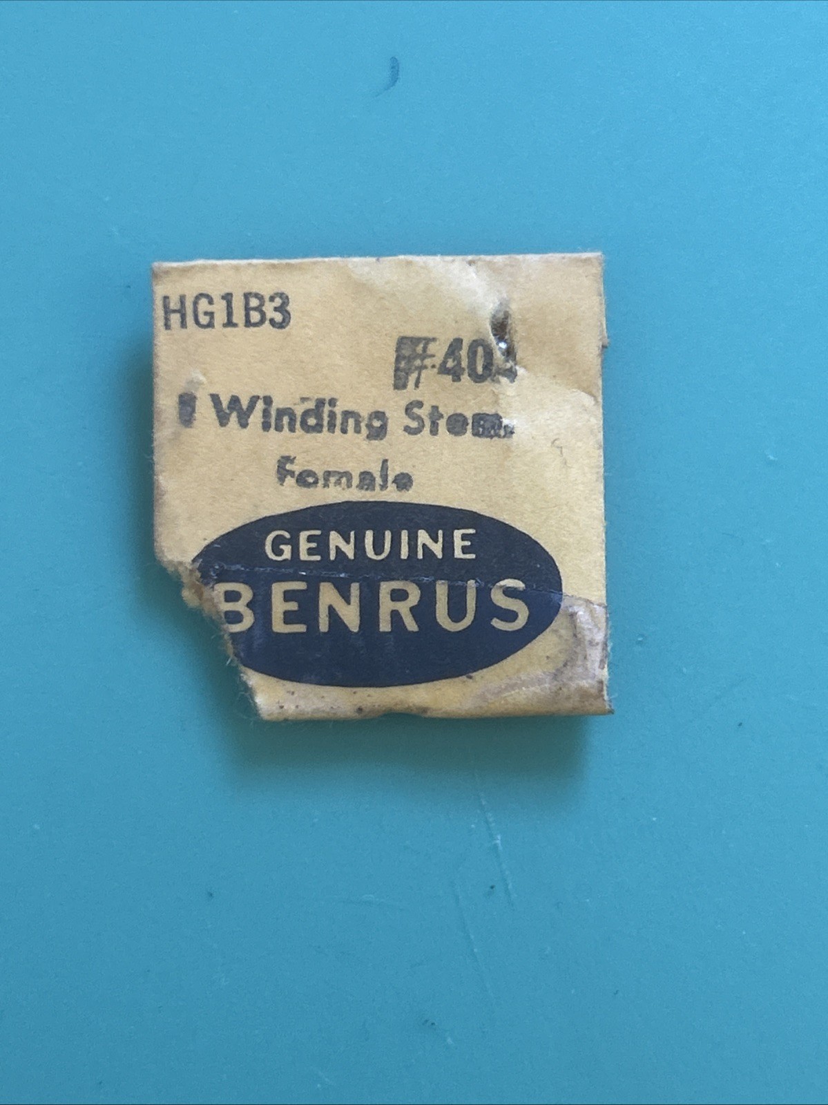 Benrus Parts – Balance Staff, Hour Wheel, Setting Lever Springs, Winding Stems