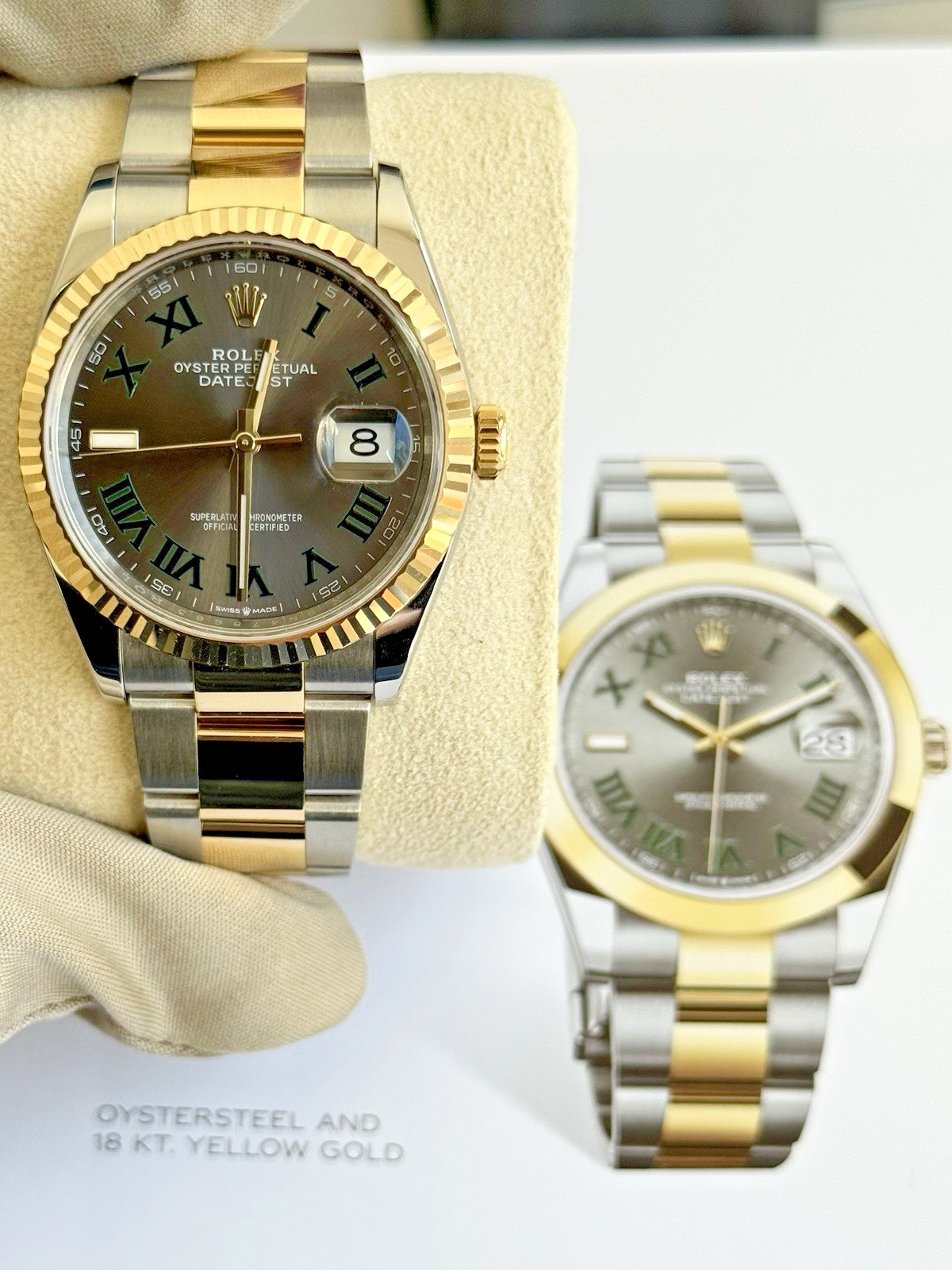 Rolex Datejust 36 126233 Wimbledon Dial Steel Gold Jubilee Box Papers 2024