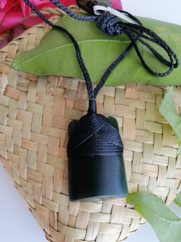 New Zealand Jade Greenstone Toki Matt Pendant 35mm L x 26mm W Unisex