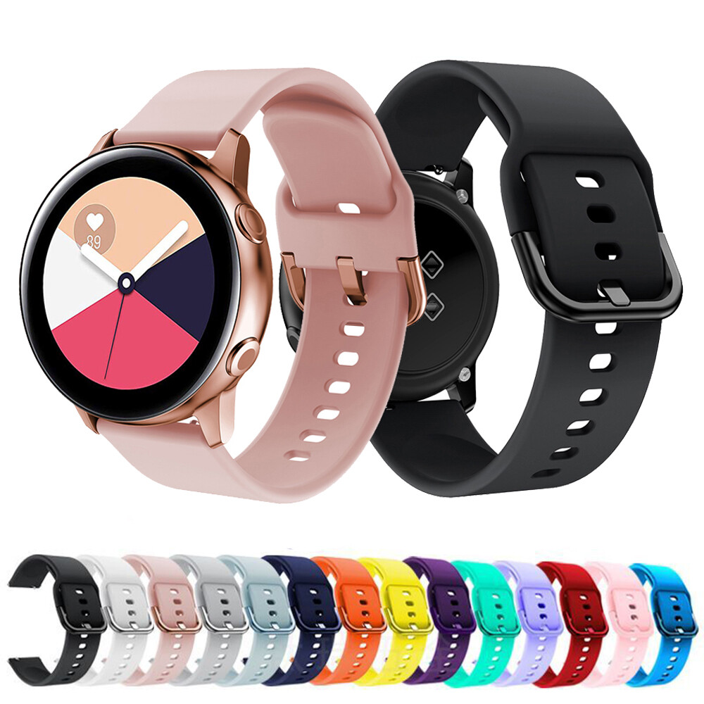 20mm Silicone Sport Band Strap for Samsung Galaxy Watch Active2 40/44mm 41/42mm