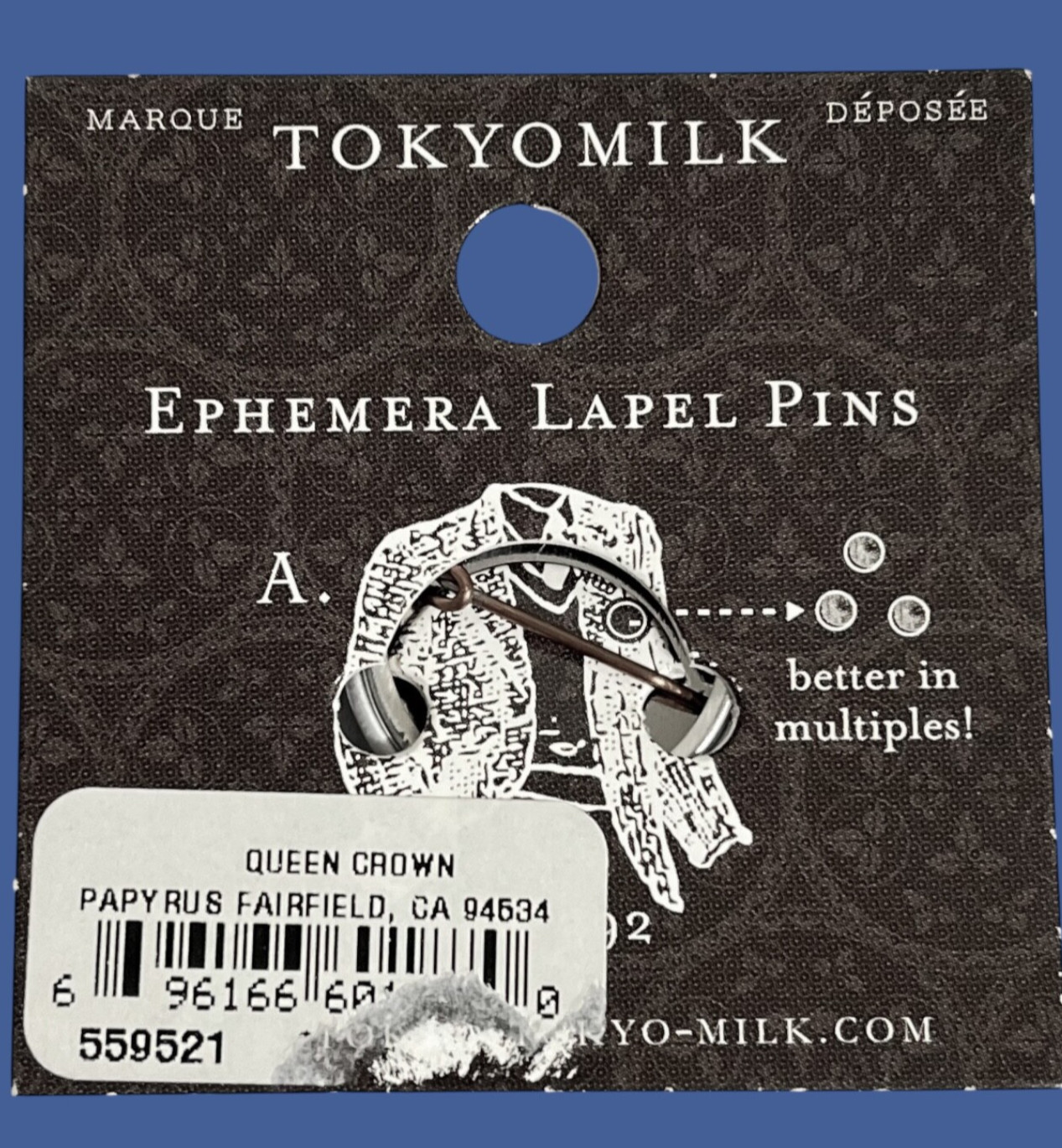 Queen Crown Ephemera Pin Button Little Art Tokyomilk Objects To Desire Pinback