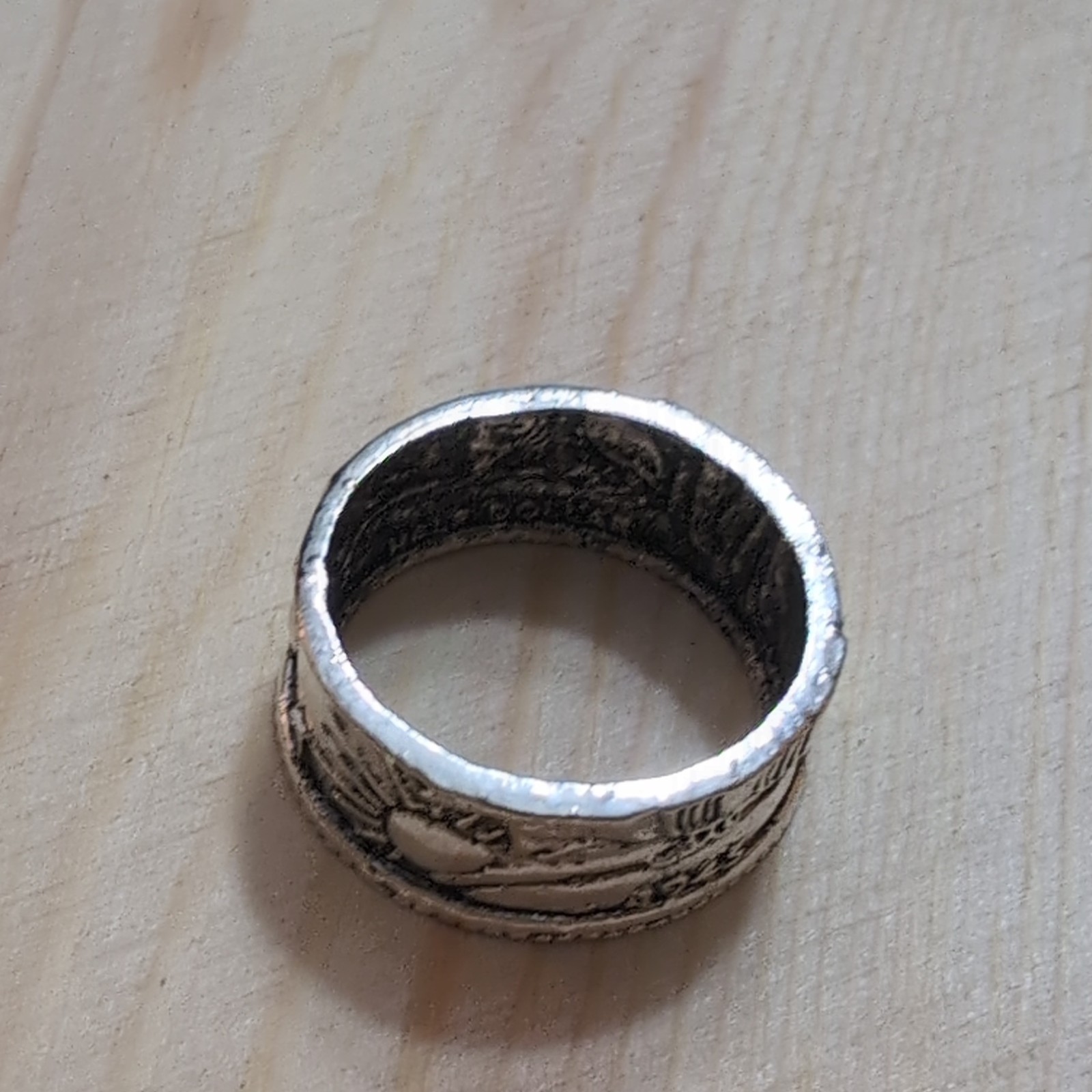1945 Walking Liberty Half Dollar Coin Ring Size 11 925 Sterling Silver