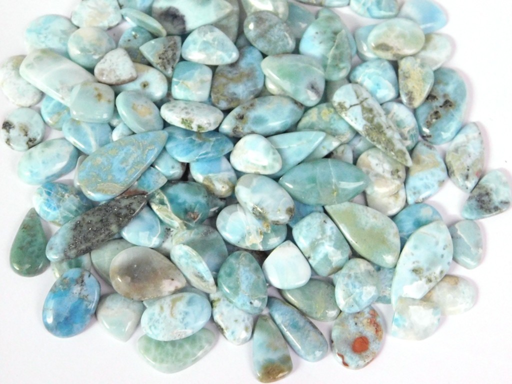 Sky Blue Larimar Loose gemstones For Jewelry Making Wholesale Lot 71250