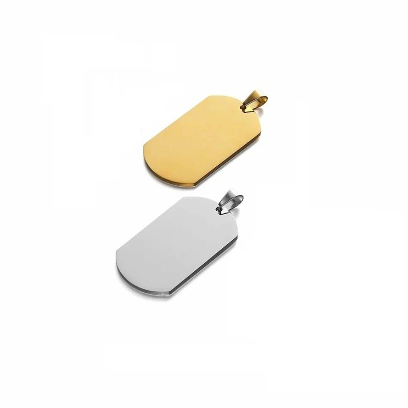 Stainless Steel Medical Alert ID Pendant Necklace Dog Tag Personalized Engraving